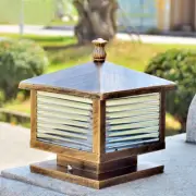 Outdoor Wall Light Garden Wall Sconces Brown Yard Pillar Lamp Home Post Lighting