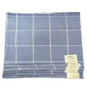 Arlee Table Trends Highland Blue Placemat Set 6 13"x19"