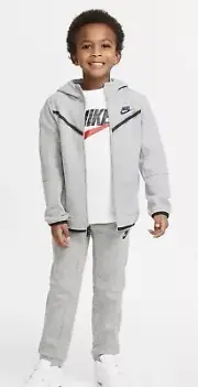 Nike Sportswear Tech Fleece Little Kids Jacket and Pants Set Grey Size 6