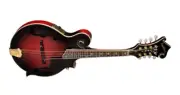 Washburn Florentine Mandolin w/ Hardshell Case - Transparent Wine Red