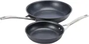 Pyrolux HA+ Induction 2-Piece Non-Stick Fry Pan/Skillet Set 20 cm & 28 cm in Black
