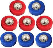 Mini Shuffleboard Replacement Pucks, 8pcs Board Rollers Set Desktop Sliding Beads Tabletop Curling Game Accessories Equipment for Indoor Leisure