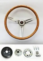 1969-1993 Pontiac GTO Firebird GRANT Steering Wheel Wood Walnut 15"