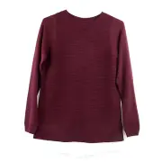 NWT Women's HILARY RADLEY Heather Wine 2fer Sweater XL