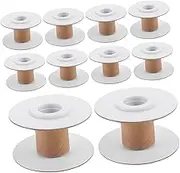 NOLITOY Embroidery Thread Spools 10pcs DIY Paper Embroidery Winding Bobbins Quilting Supplies Bobbin Storage Organizer Thread Spools