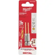 (5)-Milwaukee 3/32 In. Titanium 2-7/16 In. Hex Shank Drill Bit