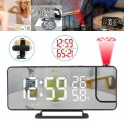 LED Projection Temperature Time Projector LCD Digital Smart Alarm Clocks Radio
