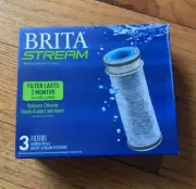 Brita Stream Pitcher Replacement Water Filter - 3 Filters (New)