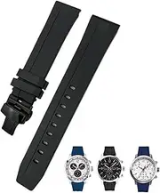 [HAODEE] Rubber Silicone Watchband 20mm 19mm 21mm 22mm for Tissot Le Locle T006 T114 PRC200 Strap Butterfly Buckle Waterproof Bracelet