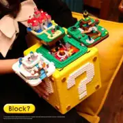 2064PCS Super Marioed 64 Question Mark Block Building Bricks Compatible