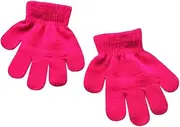 BaiX Toddler Boys and Girls Winter Knitted Writing Gloves, 1-3 Years Old