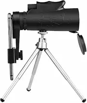 Monocular Telescope 40x60 Handheld for Smartphone Night Vision with Tripod and Holder, IPX7 Waterproof High Powful Optics Monoscope Binoculars Spotting scopes for Adult Stargazing