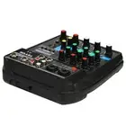 4 Channel Audio Mixer USB Sound Mixing Console with Phantom Power Monitor AUX