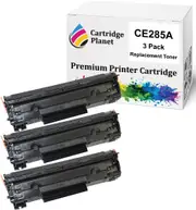 3 Pack Compatible Toner Cartridge Replacement for HP CE285A 85A (1,600 Pages) for HP Laserjet M1132 MFP Laserjet M1212nf MFP Laserjet P1102 Laserjet P1102w