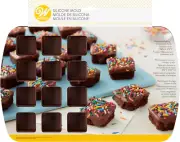 Bite-Size Brownie Squares Silicone Mold, 24-Cavity