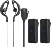 Two Way Radio Earpiece,2Pcs 400-470Mhz Mini Walkie Talkie 2-Way Radio Transceive
