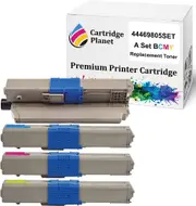 a Set BCMY Compatible Toner Cartridge for OKI 44469805 44469757 44469756 44469755 (3,500/2,000(BK/CMY) Pages) for OKI C310 C310dn C330 C330dn C331dn MC361 MC361dn MC362dn MC362dnw MC362w