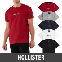 在飛比找momo購物網優惠-【HOLLISTER Co】HCO 海鷗 經典刺繡文字圖案短