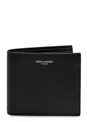 Saint Laurent Logo-print Leather Wallet - Black ONE SIZE