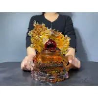 在飛比找蝦皮購物優惠-【66藝品】彩虹琉璃【聚寶龍】古法製作 流光溢彩 變化瑰麗 