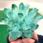 173G New Find green PhantomQuartz Crystal Cluster MineralSpecimen