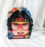 Sun-Staches Wonder Woman Shades Heroine Superhero Red Sunglasses Blk Hair NIP