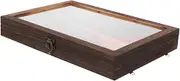 Cabilock Vintage Specimen Display Box with Lid Multi Functional Storage Case for Jewelry Coins and Crafts Retro Style Butterfly Specimen Case Collectors