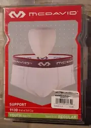 McDavid Classic Youth Brief 9130 with Soft Foam Cup White - 24"-26" Size Regular