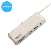 在飛比找蝦皮購物優惠-［24小時出貨］擴展塢  頂級皮革 ANKER 8合1 集線