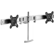 Atdec Modular AWM-LR-S Crossbar for Monitor - Silver - 2 Display(s) Supported - 68.6 cm (27") Screen Support - 13.61 kg Load Capacity - 75 x 75, 100