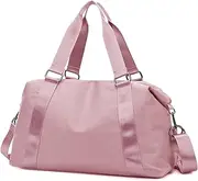 SMITH SURSEE Weenkender Bags for Women Men Travel Duffel Bag Sport Gym Bag with Wet Pocket Overnight Bag Carry on Bag for Airline Travel Tote Bags with Trolley Sleeve, Medium, Pink