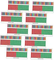 Kisangel 10pcs Kalimba Note Stickers Scale Decals for Thumb Piano Easy Installation for Beginners Music Lovers