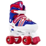 SFR Spectra Kids Adjustable Quad Skates - Blue Red