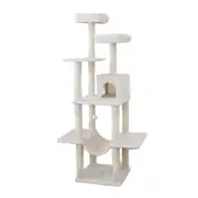 Catio Tranquility 50x174cm Condo Pet Cat Scratching Post Play Furniture Tree WHT