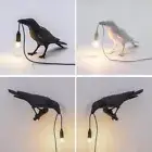 Resin Lucky Bird Crow Wall-Lamp Table Lamp Night Light Bedside Wall Lamp