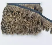 10 Metres Natural Pheasant Genuine Feather Trim Edging Fringing DIY Craft
