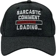 [Crazy Dog T-shirts] Sarcastic Comment Loading Hat Funny Graphic Novelty Cap