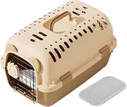 WeiLaiKeQi Pet Travel Carrier, Dog Travel Kennel,Breathable,Comfort with Iron Mesh, Hard Sided Pet Transport Cage Cat Cage for Camping, L