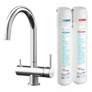 Aquaport WELS 4 Star 7L/min Chrome Curved 3 Way Filtered Water Mixer
