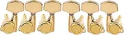 Musiclily Pro 3L3R Guitar Locking Tuners 18:1 Ratio Lock String Tuning Key Pegs Machine Heads Replacement for LP SG Style Style Electric Folk or Acoustic Guitar, Gold with Big Hex Button