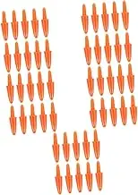 NUOBESTY 5sets DIY Snowman Nose Toys for Christmas Festival Snowman Making Accessories Plastic Snowflake Decorations 300pcs*5