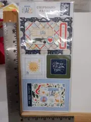 ECHO PARK WELCOME BABY BOY CHIPBOARD FRAMES EMBELLISHMENT NEW A30680