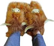 [Generic] Highland Cow Slippers, Cow Slippers, Cute Scottish Cattle Slippers, Comfortable Cartoon Animal Slippers for Indoor