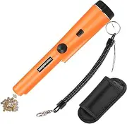 [Homealexa] Metal Detectors, Metal Detectors for Adults and Kids, Portable Metal Detector LED Pin Pointer - 360° Scan Detector with Buzzer Vibration, Kids Metal Detector Pinpointer (Orange)