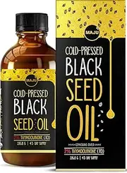 Black Seed Oil - 3 Times Thymoquinone, Cold-Pressed, 100% Turkish Black Cumin Seed Oil, Liquid Pure Blackseed Oil, Glass Bottle, 8 oz