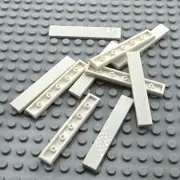 LEGO Tile - White - 1 x 6 - QTY x10