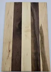Custom Handmade Cutting Board Walnut And Maple 9.5 X 15 Inches