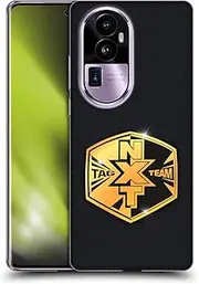 Head Case Designs Officially Licensed WWE NXT Tag Team Title Belts Soft Gel Case Compatible with Oppo Reno10 Pro+