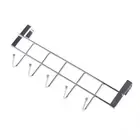 5-Hooks Clothing Coat Towel Hanger Rack Holder Shelf Over Door Home Bathroom BM