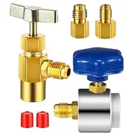 Refrigerant Can Valve, Safety Connector Tool Refrigerant Open Valve, Safe Attachments Hand Tool for Home Appliance Maintenance, Automotive Repair